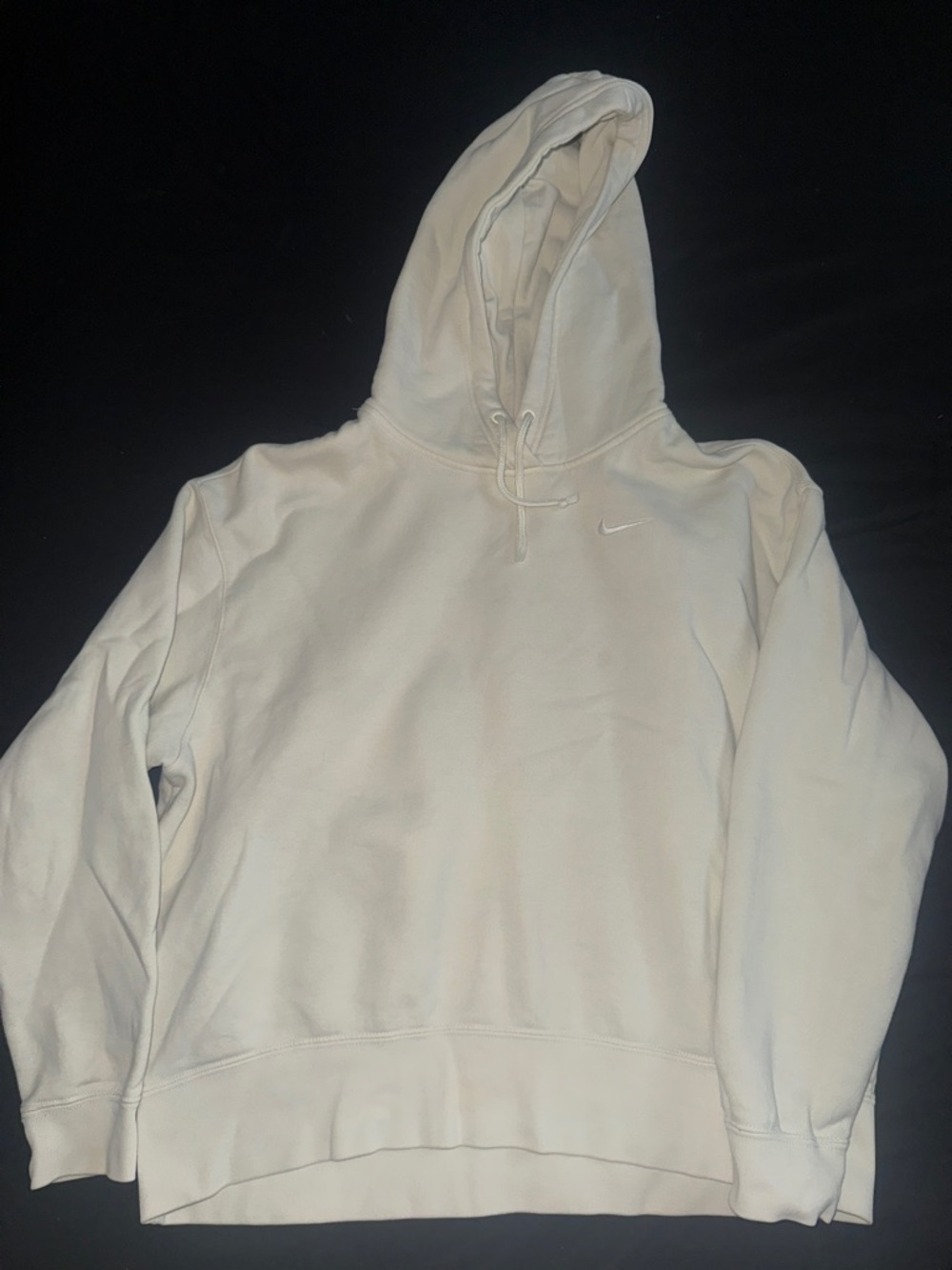 Nike womens Cream/Off-White Hooded Pullover